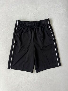 jumping beans Black Athletic Shorts with White Side Piping